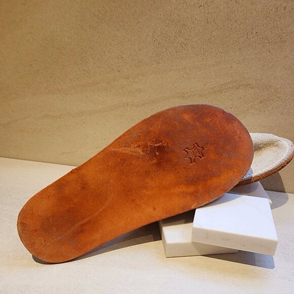 Hender Scheme Beige Tasseled Slipper Flat Unisex Adults 9, 10.25" - Picture 6 of 6